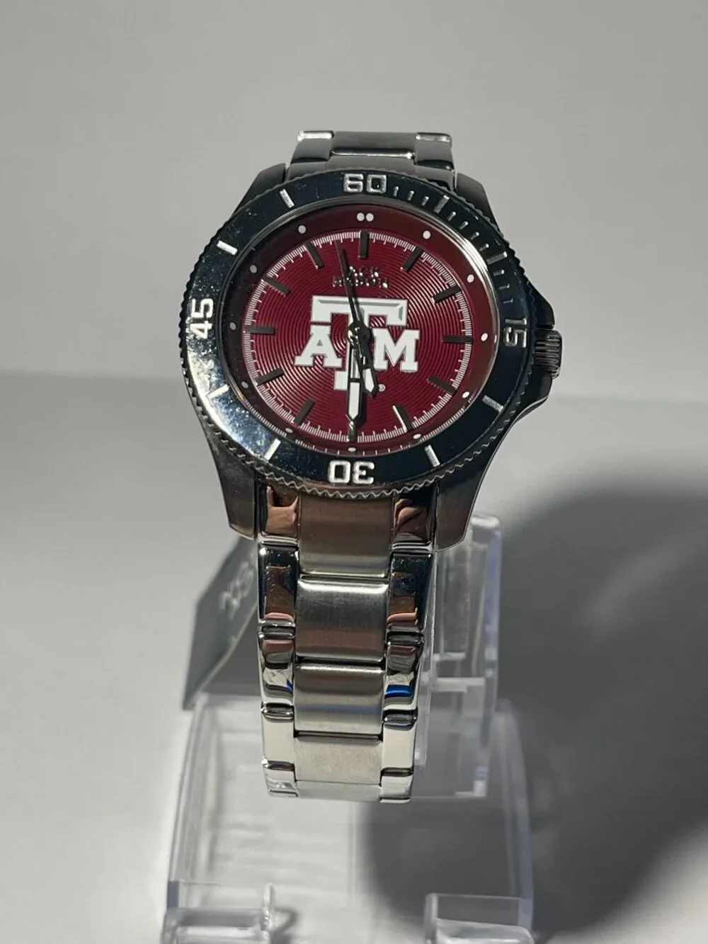 Texas A&M Aggies OFFICIAL NCAA Stainless-Steel Watch by Jack Mason NEW